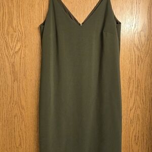 W By Worth Olive Green Slip Dress
